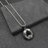 Titanium Steel Carp Necklace Retro Ethnic Women Good Luck Pendant