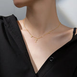 Cross Shape Zircon Pendant Necklace 925 Sterling Silver Valentine