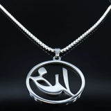 Perse Parsi Farsi Stainless Steel Necklaces Silver God Khoda Necklace