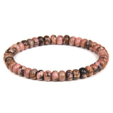 Rondelle Beads Bracelets Natural Stone Wheel Shape Beads Jewelry