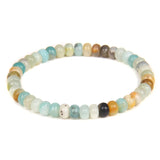 Rondelle Beads Bracelets Natural Stone Wheel Shape Beads Jewelry