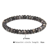 Rondelle Beads Bracelets Natural Stone Wheel Shape Beads Jewelry