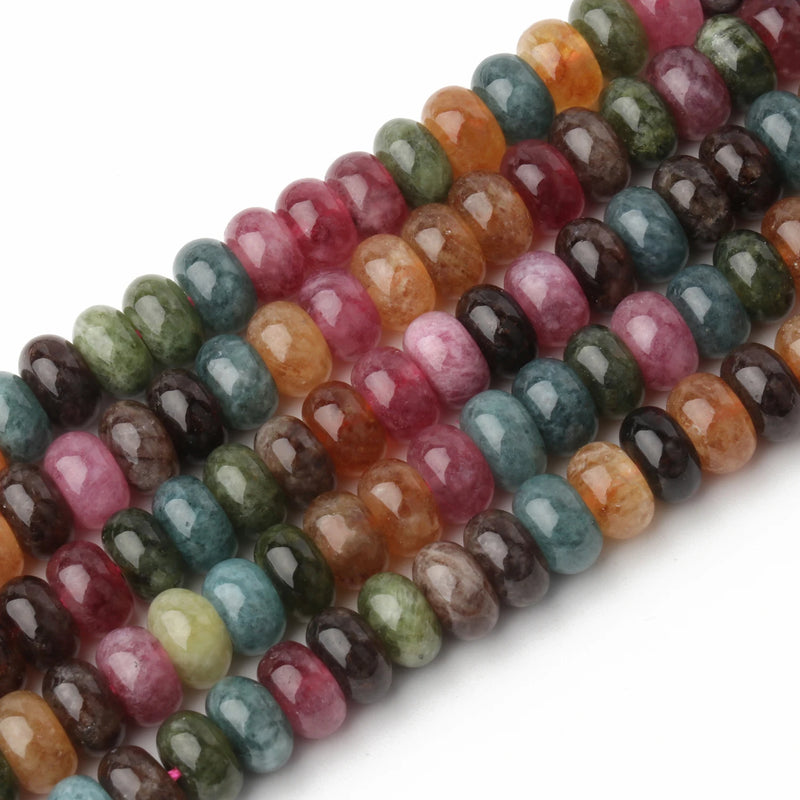 Natural Stone Aventurine Tourmaline Jade Beads for Jewelry Making