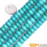 Turquoise Rondelle Spacer Stone Beads 15 Inch