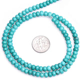 Turquoise Rondelle Spacer Stone Beads 15 Inch