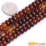 Yellow Carnelian Rondelle Spacer Beads 15 Inches