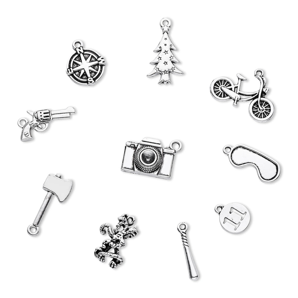 10pcs Stranger Things Charm Silver Plated Vintage Pendant DIY Jewelry