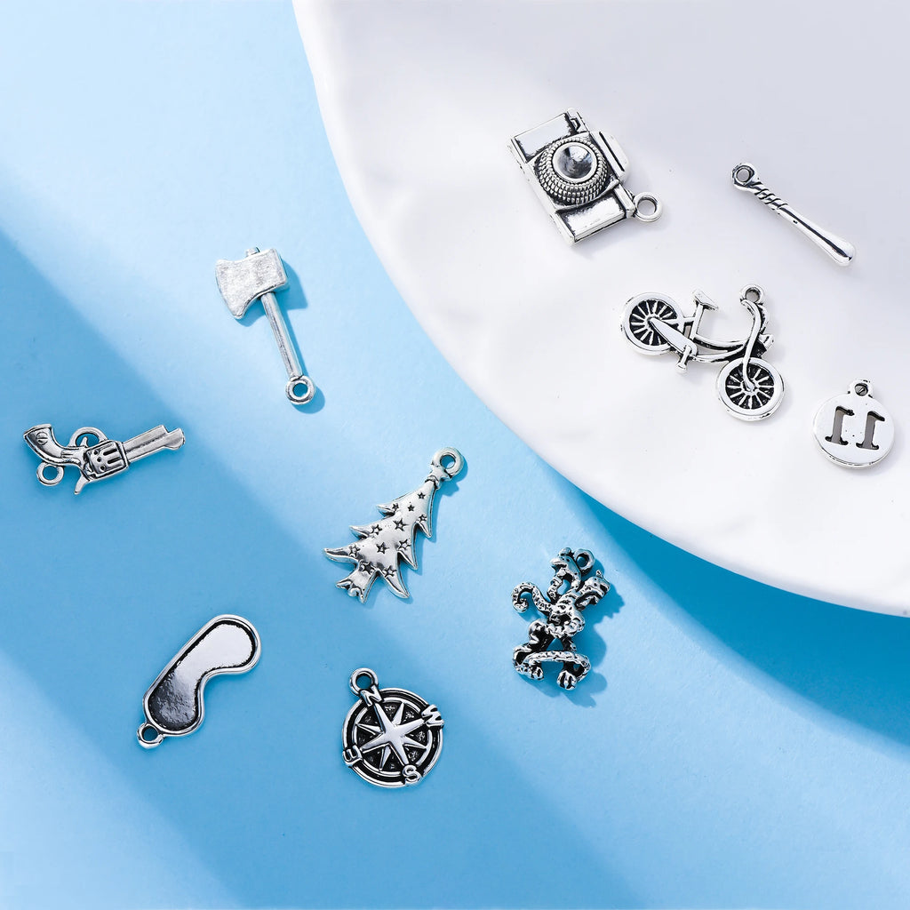 10pcs Stranger Things Charm Silver Plated Vintage Pendant DIY Jewelry