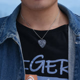 Eddie Munson Guitar Pick Pendants Necklace Geometric Stranger Things Choker