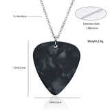 Eddie Munson Guitar Pick Pendants Necklace Geometric Stranger Things Choker