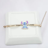 Stitch Pendant Bracelet Stainless Steel Charm Bangle