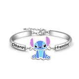 Stitch Pendant Bracelet Stainless Steel Charm Bangle