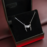 Personality Witch Helmet Pendant Necklace Movie Silver Plated Punk Cosplay