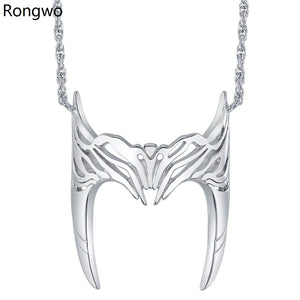 Personality Witch Helmet Pendant Necklace Movie Silver Plated Punk Cosplay