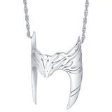 Personality Witch Helmet Pendant Necklace Movie Silver Plated Punk Cosplay