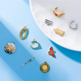Strange Womon 10pcs Charm for Jewelry Enamel Pendant for DIY