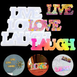 Live/Love/Laugh Character Resin Mold for DIY Crafts