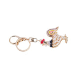 Rooster Rhinestone Keychain Handbag Charm Key Chain