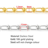 6mm SS Rope Chain Bracelet 1M Length