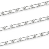 6mm SS Rope Chain Bracelet 1M Length