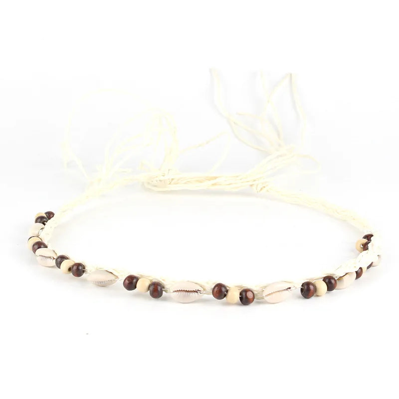 Woven Shell Beads Belt Decorative Beach Wind Waist Chain Pendant