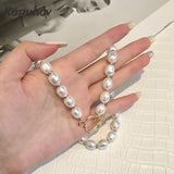 Ropuhov 925 Silver Pearl Necklace Elegant Lady Gift Jewelry