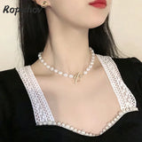Ropuhov 925 Silver Pearl Necklace Elegant Lady Gift Jewelry