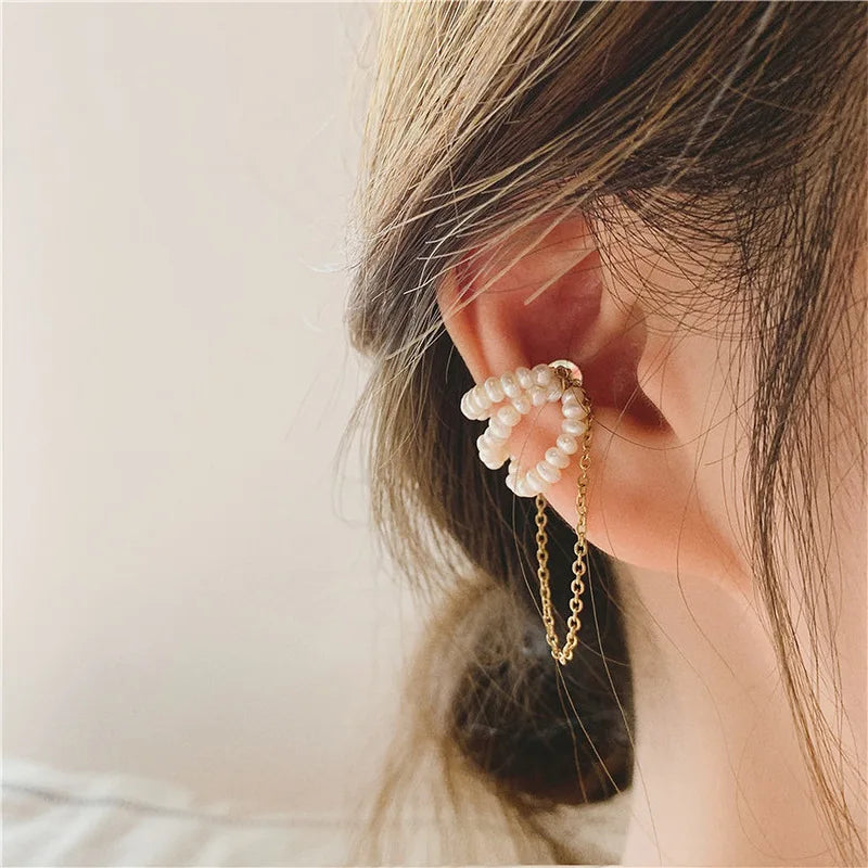 Vintage Stainless Steel Clip-on Earrings
