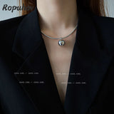 Ropuhov Spring Ball Pendant Necklace Bling Gift for Women