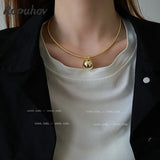 Ropuhov Spring Ball Pendant Necklace Bling Gift for Women