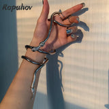 Ropuhov Snake Exaggerated Winding Neck Chain Metal Necklace