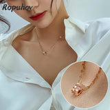 Ropuhov Chain Necklace Stainless Steel Jewelry Boho Cuban Choker Gift