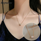Ropuhov Chain Necklace Stainless Steel Jewelry Boho Cuban Choker Gift