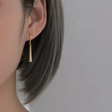 Geometric Metal Clip on Earrings No Piercing Minimalist CER3116