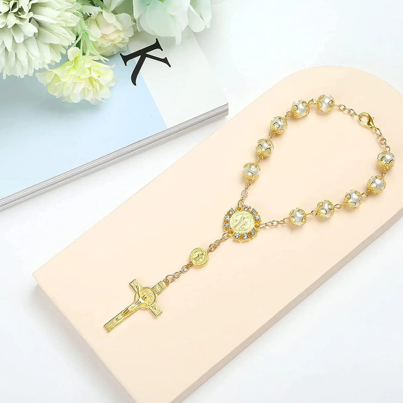 Baptism Rosary Bracelet Party Favors