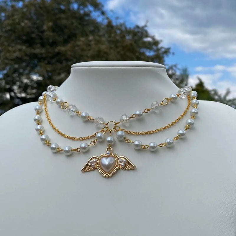 Romantic Victorian Vivienne Lana Pearl Necklace