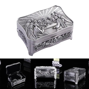 Rosary Necklace Jewelry Storage Box Catholic Christian Rosary Tiny