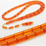 Poland Amber Prayer Beads-Orange Rosary Tank Cutting Model