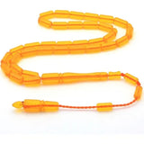 Poland Amber Prayer Beads-Orange Rosary Tank Cutting Model