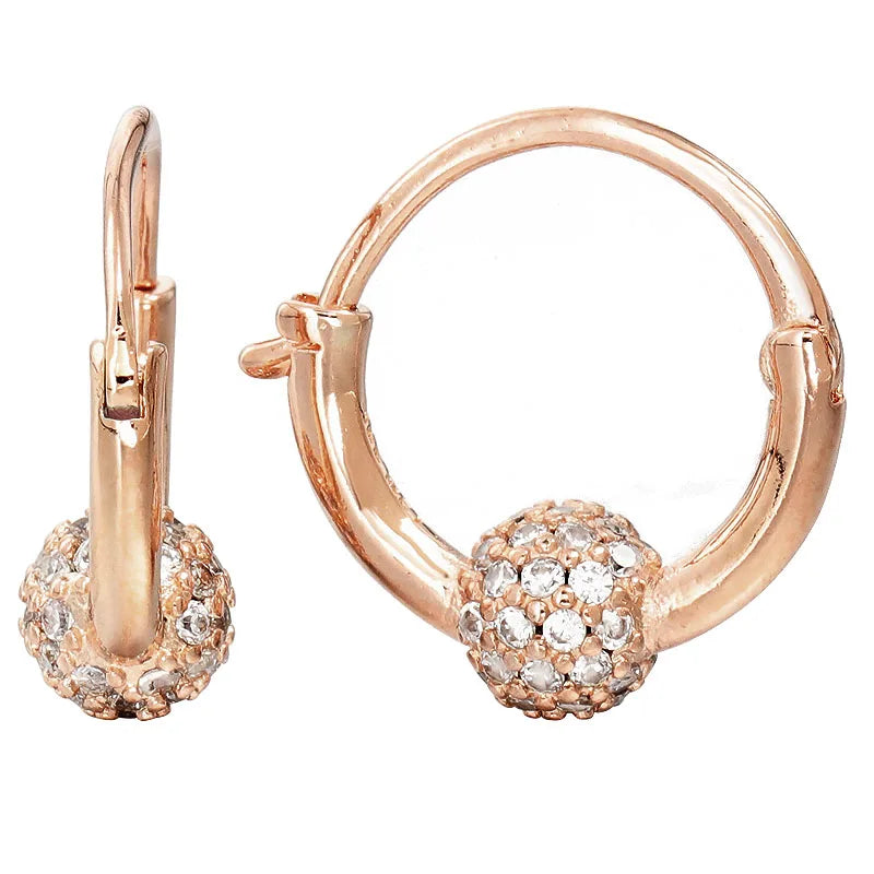 Heart of Love Hoop Earrings 925 Sterling Silver Women's Gift Jewelry