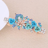 Rose Barrettes Woman Hair Accessories Hair Girl Rhinestone Haipin Cross Ornament