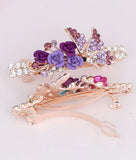 Rose Barrettes Woman Hair Accessories Hair Girl Rhinestone Haipin Cross Ornament