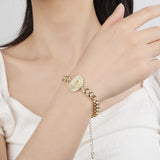Rose Chain Bracelet CZ Virgin Mary Zircon Aircraft Bracelet