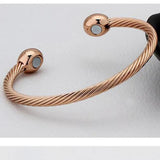 Rose Plated Stainless Steel Cuff Bracelet for Women