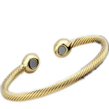 Rose Plated Stainless Steel Cuff Bracelet for Women