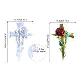 Rose Cross-Resin Mold Wall Decor for Home- Indoor Art