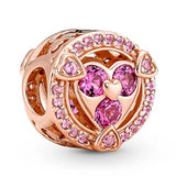 925 Sterling Silver Family Love Mama Heart Charm Bead