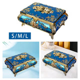 Blue Rose Engraved Trinket Box - Rustless Chest