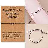 Rose Flower Charm Bracelet Friendship Couples Sister Wristband