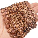 Rose Flower Shape Stone Beads Copper Hematite Spacer DIY Jewelry Making